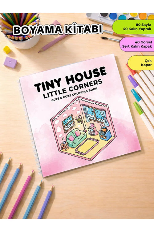 İcona - Tiny House Little Corners Boyama Kitabı
