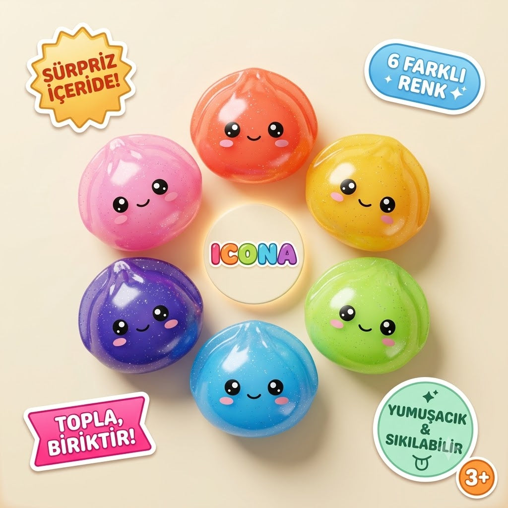 Icona |  Renkli Mantı Squishy